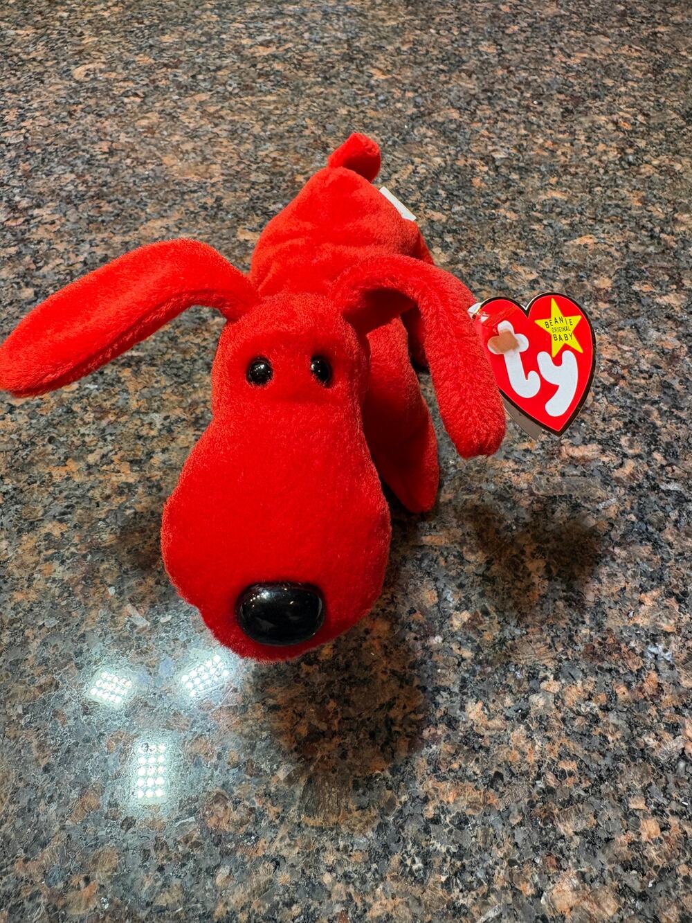 Vintage Ty Beanie Baby "Rover" the Red Dog Retired 90's With Tags
